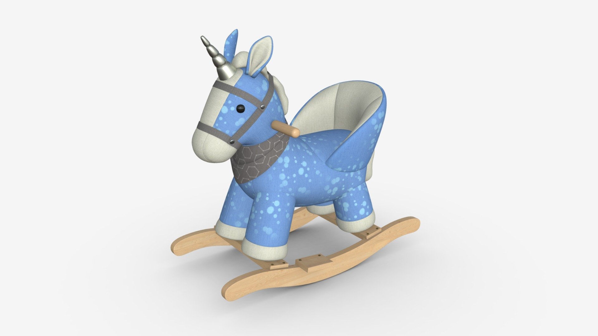Baby unicorn rocking chair 02 Buy Royalty Free 3D model by HQ3DMOD