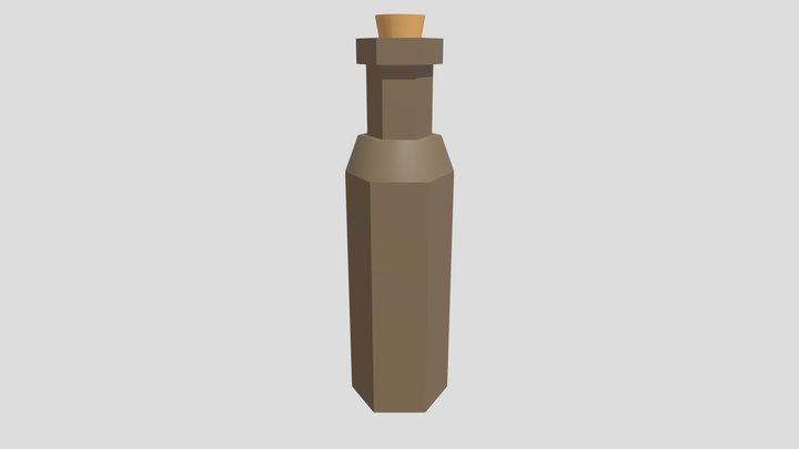 Polygon bottle 3D Model