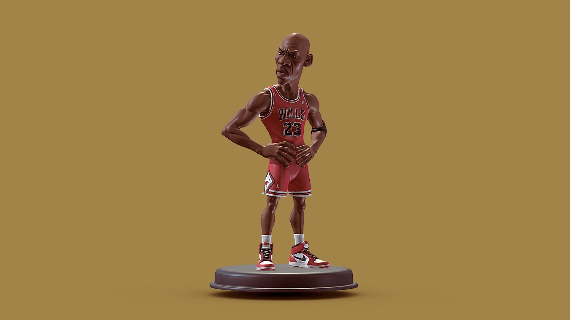 Michael Jordan - Download Free 3D model by BigHeadLab [9d9ff70] - Sketchfab