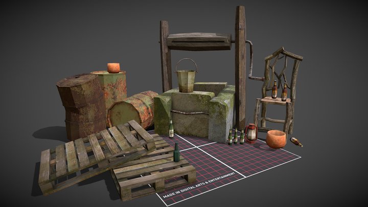 DAE 5 Finished props - Forest Loner 3D Model