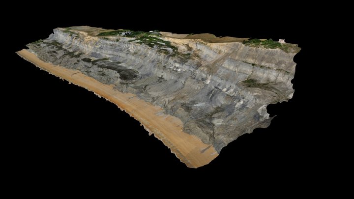 Chale to Blackgang Landslide 3D Model