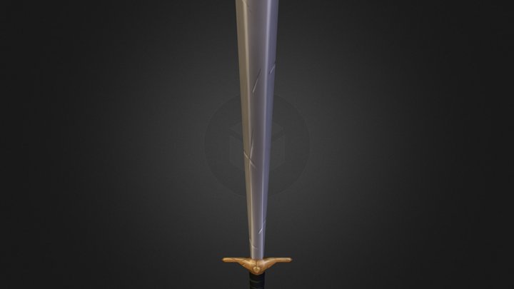 Low Poly Sword 3D Model