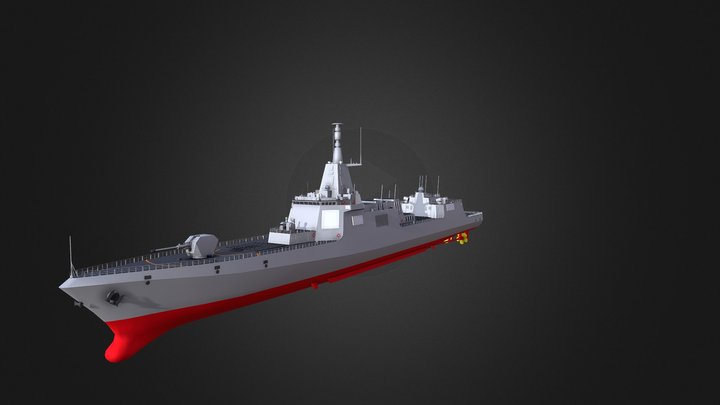 CN Type 055 3D Model