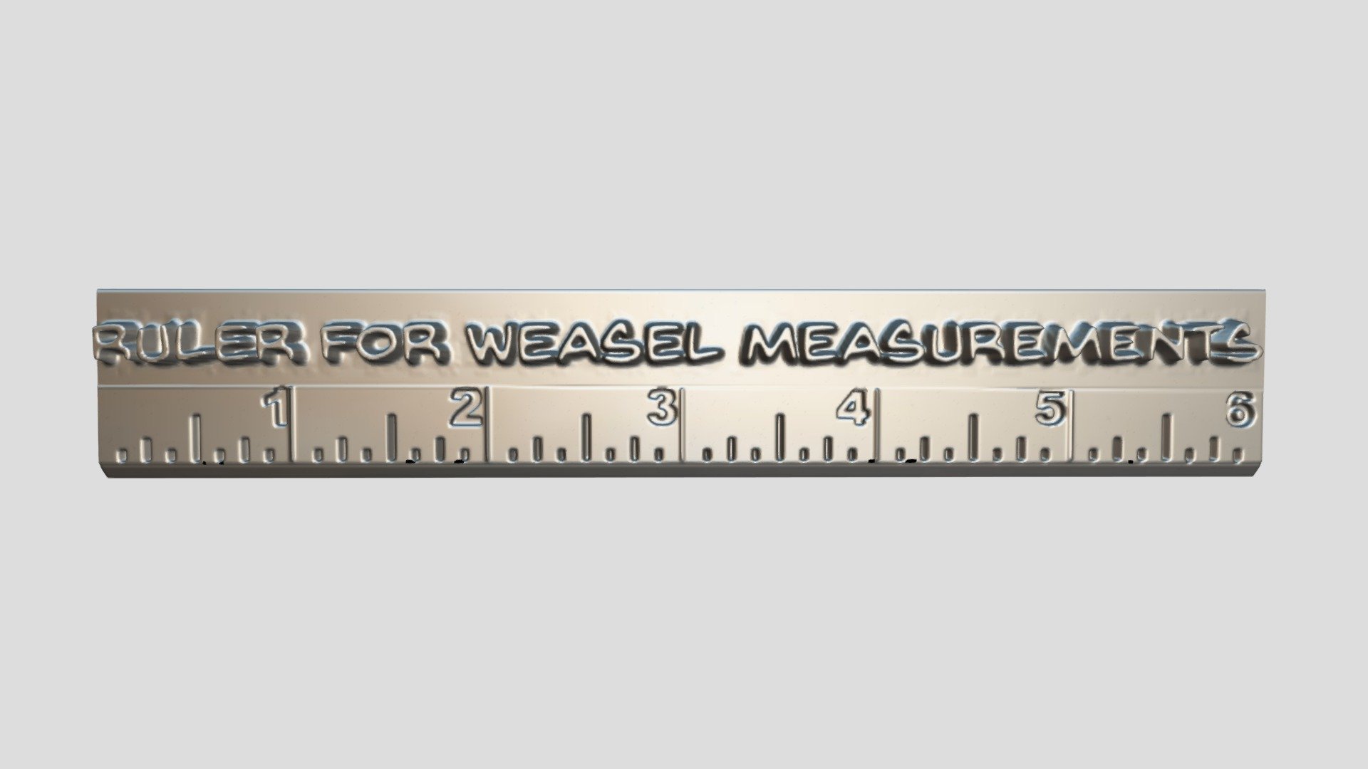 Ruler for weasel measurements (VCU_3D_7296) - Download Free 3D model by ...