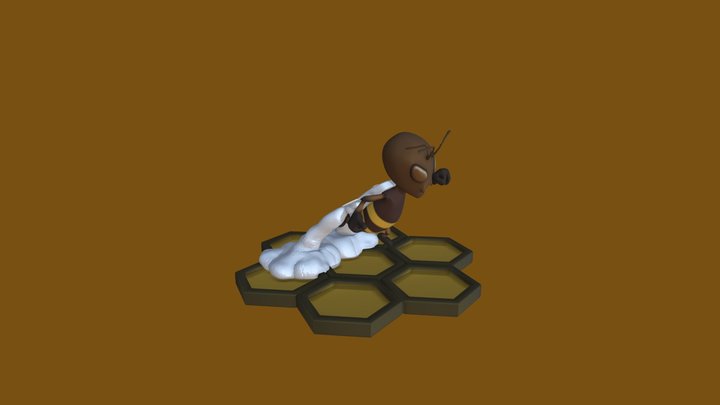 Bee Story Figurine 3D Model