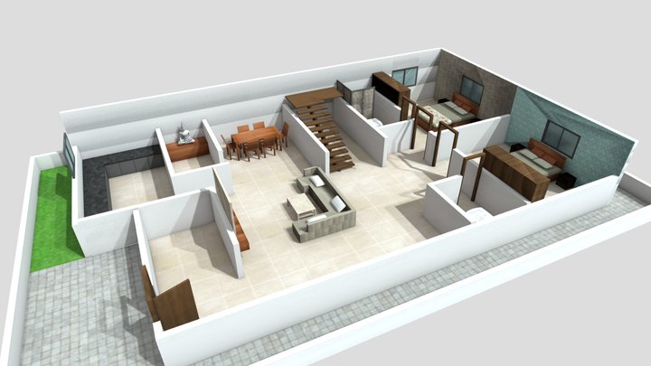3d floor plan 3 3D Model