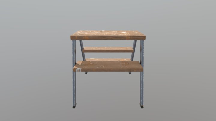 Step ladder 3D Model
