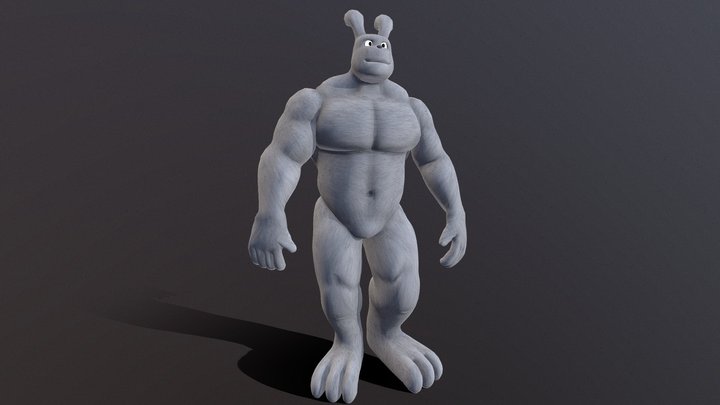Big Bunny (Animated) 3D Model