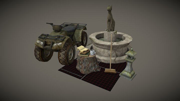 DAE 5 Finished props - Forest Loner 3D Model