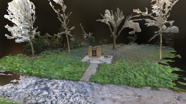 Metfield Bomb Memorial Simplified 3d Mesh 3D Model