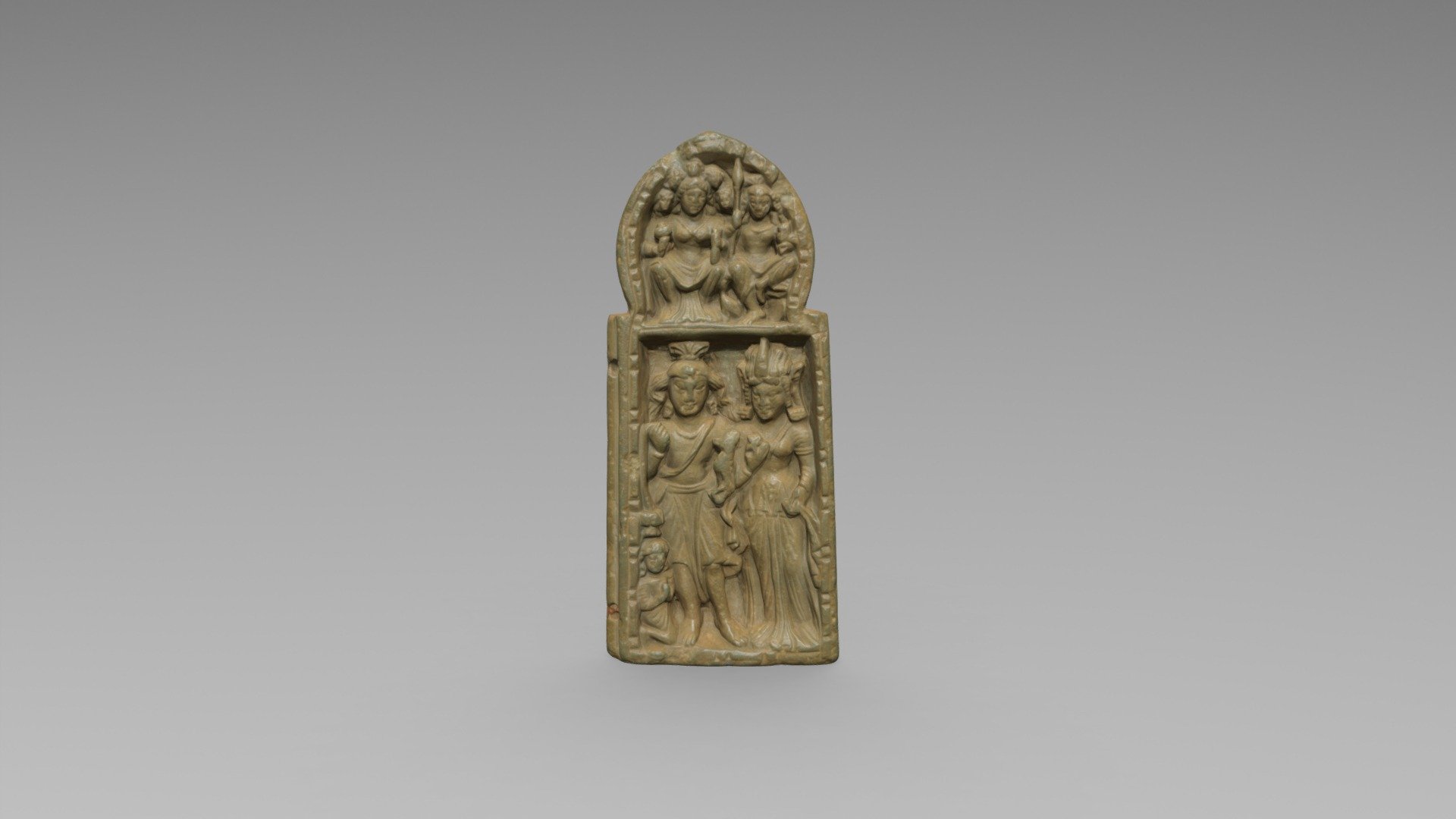 1973.76 Section from a Portable Shrine — Sketchfab embed 3D viewer