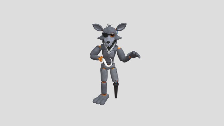 untwisted wolf 3D Model