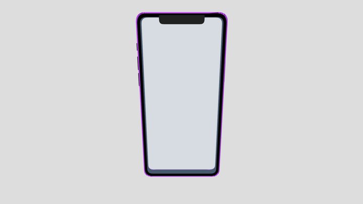 3d_phone_purple 3D Model