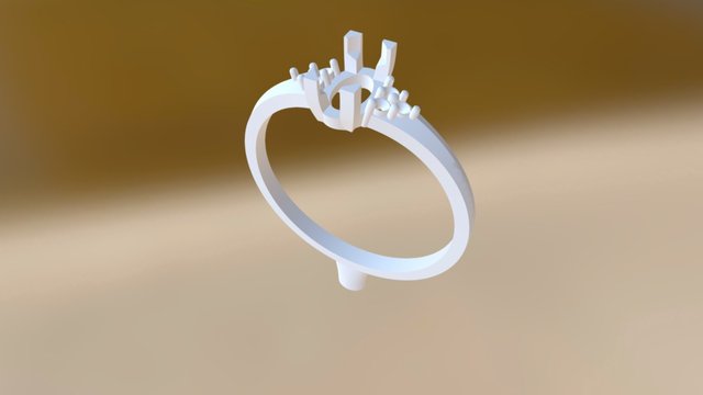 Ring Rennes STL (jewelry) 3D Model
