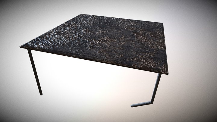 Table with Texture 3D Model