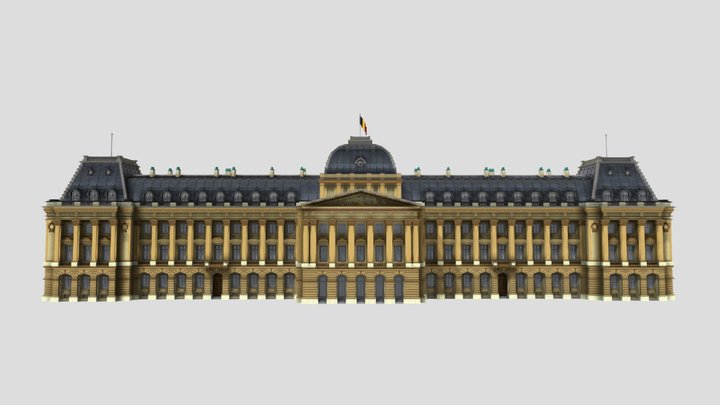 Royal Palace Brussel Minecraft 3D Model