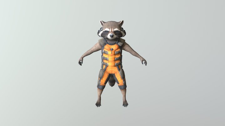 Rocket Raccoon 3D Model