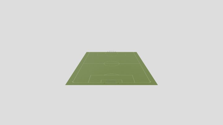 Soccer Ground: FIFA size 3D Model