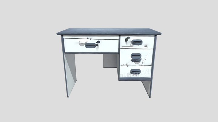 Office Desk 3D Model