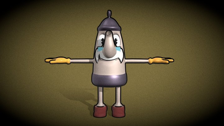 Elder Kettle - Cuphead 3D Model