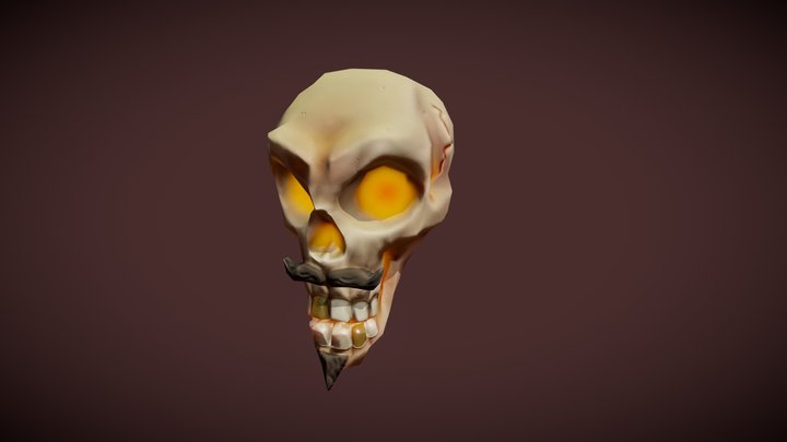 Skull Pirate B2C3 3D Model