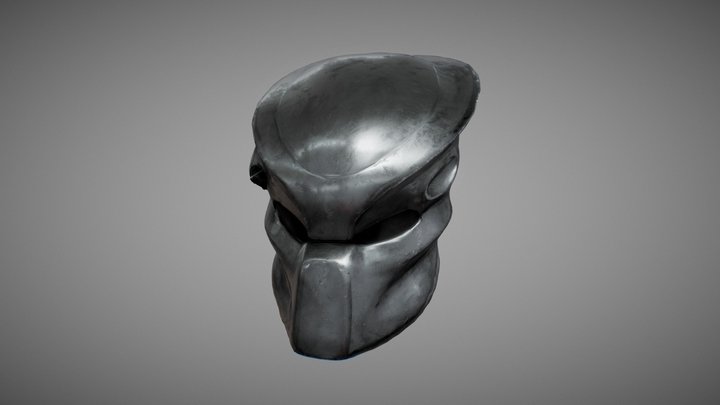 Predator Jungle Hunter Mask v2 3D Model