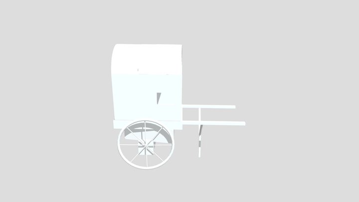 Ancient Chinese Ox Cart (History Assessment) 3D Model