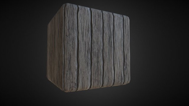 Procedural Wooden Planks 3D Model