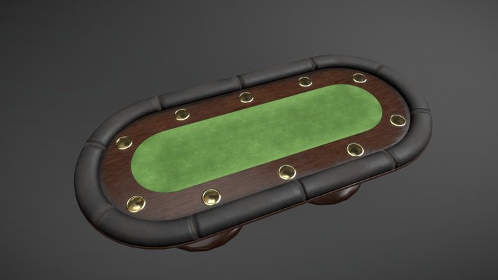 poker table 3D Model