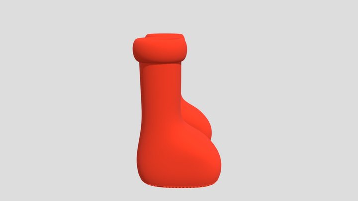 Mschf BIG RED Boots 3D Model