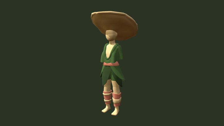 Fungi Healer - Cordelia 3D Model