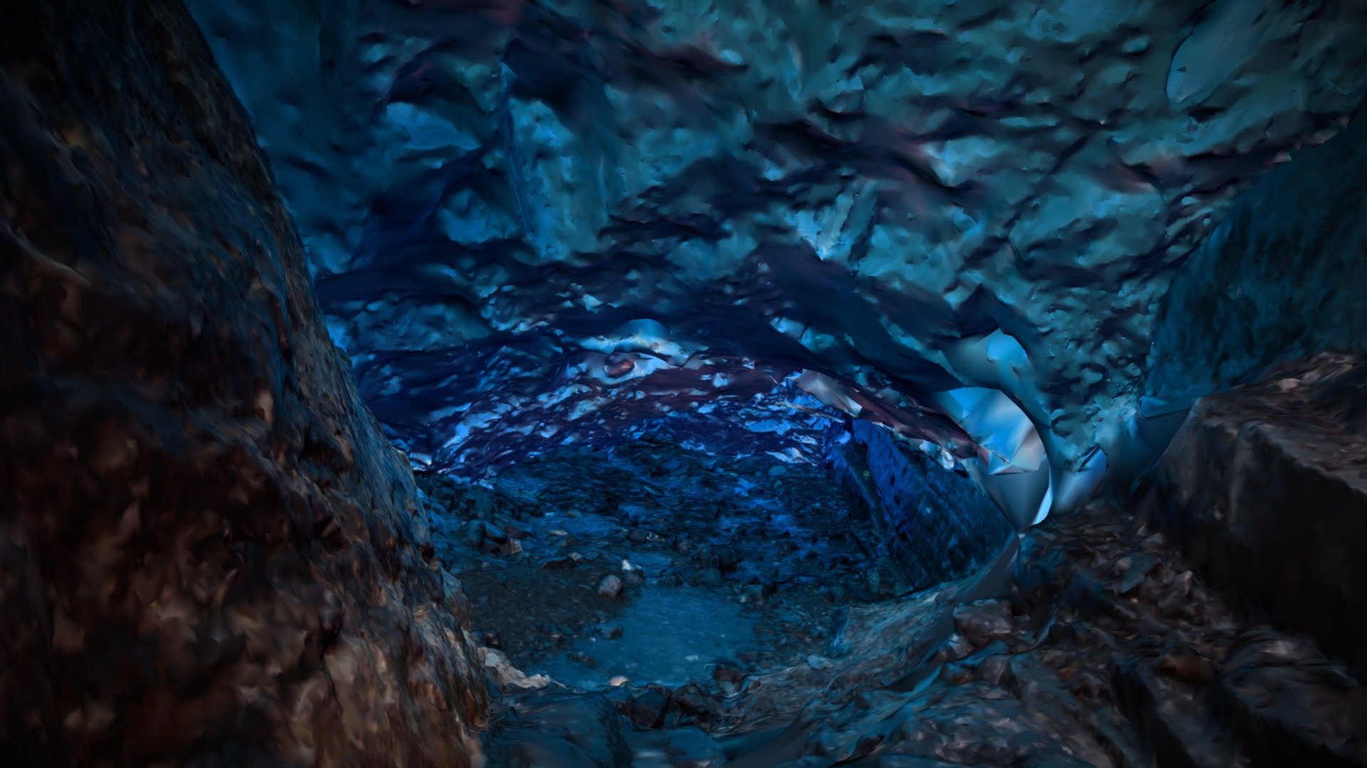 Ice cave - Tyndall glacier