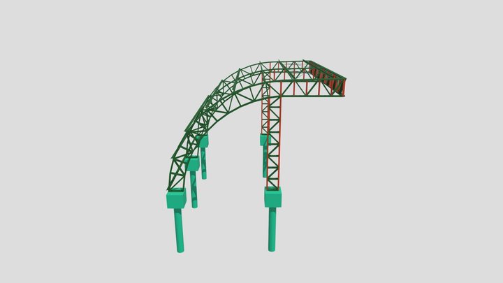 COBERTURA PALCO DA PRAÇA DA BANDEIRA ITAUNA-PR 3D Model