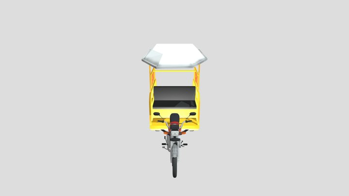 ImageToStl_com_low_poly_qingqi_rickshaw_for_mobi 3D Model