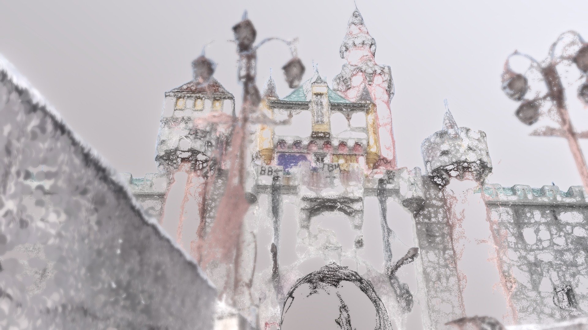 Dreamland-castle-stylized-point-cloud-2600k-pts