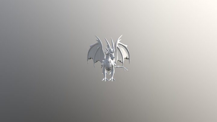 Cyril The Ice Dragon 3D Model