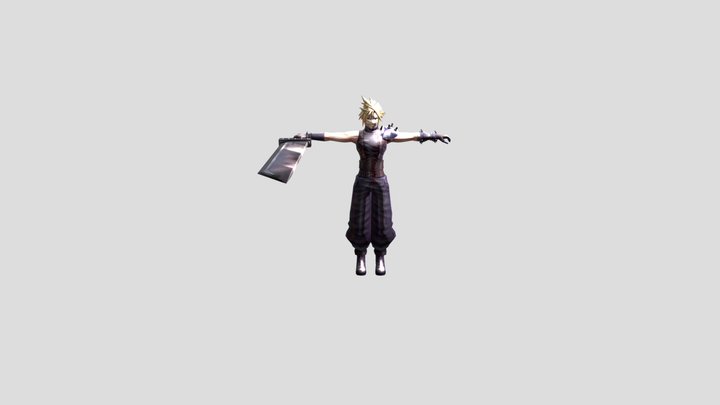 War of the Visions FFBE Cloud 3D Model