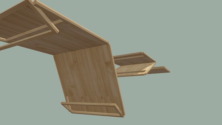 Folding Chabudai 3D Model