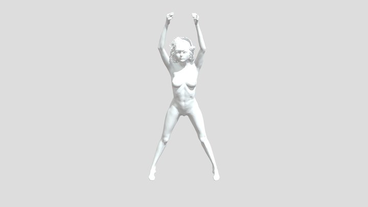 Sread nude wall 3D Model