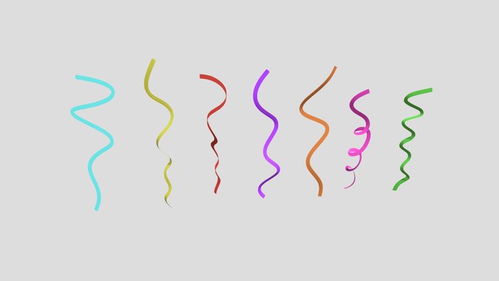 Streamers 3D models - Sketchfab