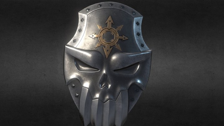 Skull Shield 3D Model