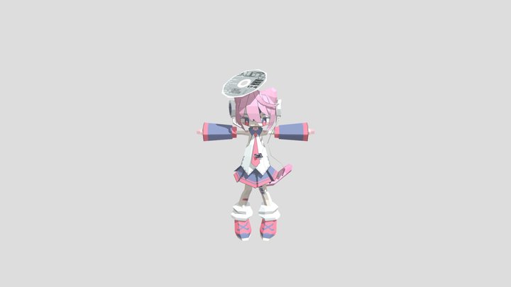 Cute Character Azumi 3D Model
