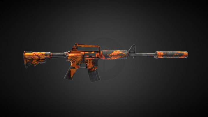 M4A1-S | Slow Fire 3D Model