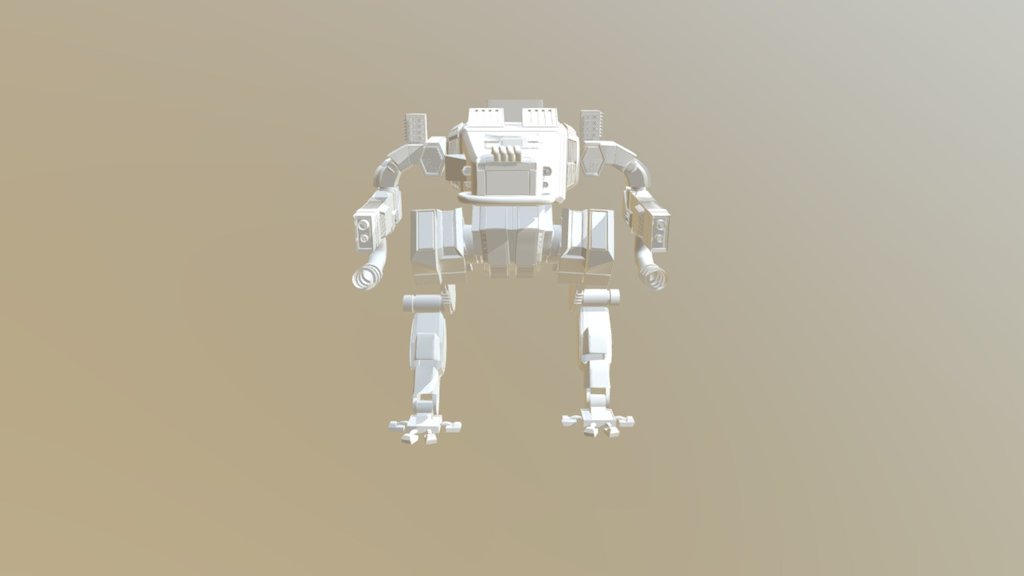 Mech Robot - 3D model by Ramkarthikeyan [9db95db] - Sketchfab