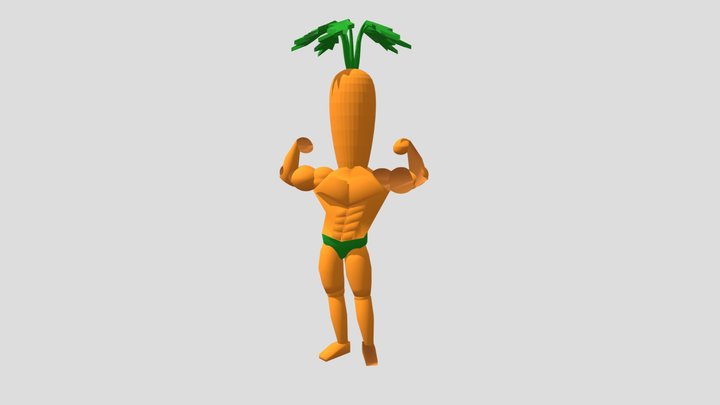 Carrot Man 3D Model