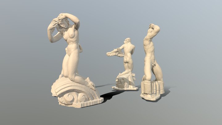 Four Winds Fountain 3D Model