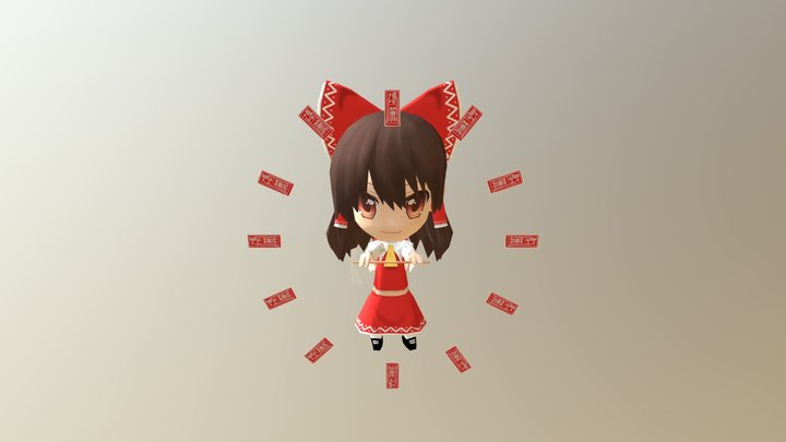 Hakurei Reimu_03 3D Model
