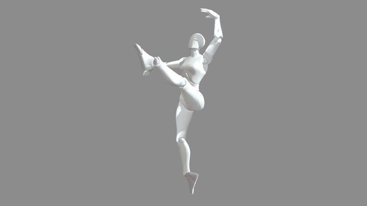 Ballet Animation 3D Model