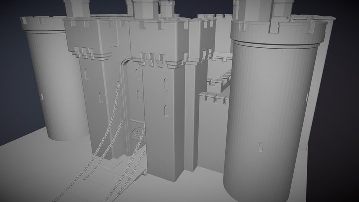 Bodiam Castle 3D Model