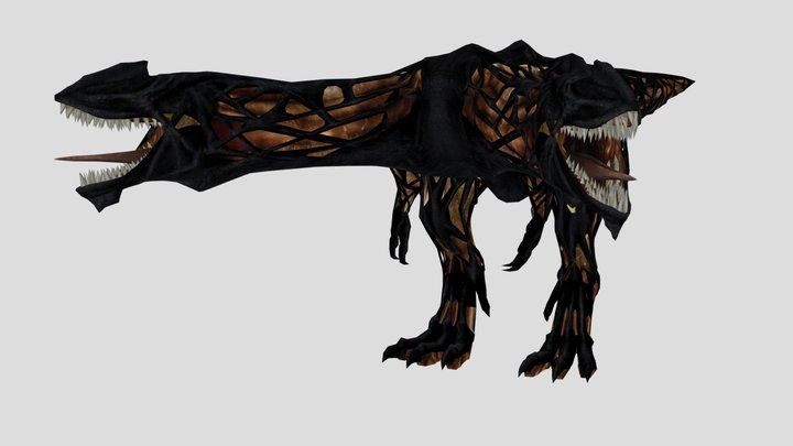 Dino Crisis 3 - Cebalrai Two-headed – Free 3D Model STL
